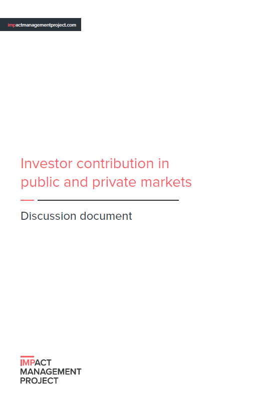 Investor contribution