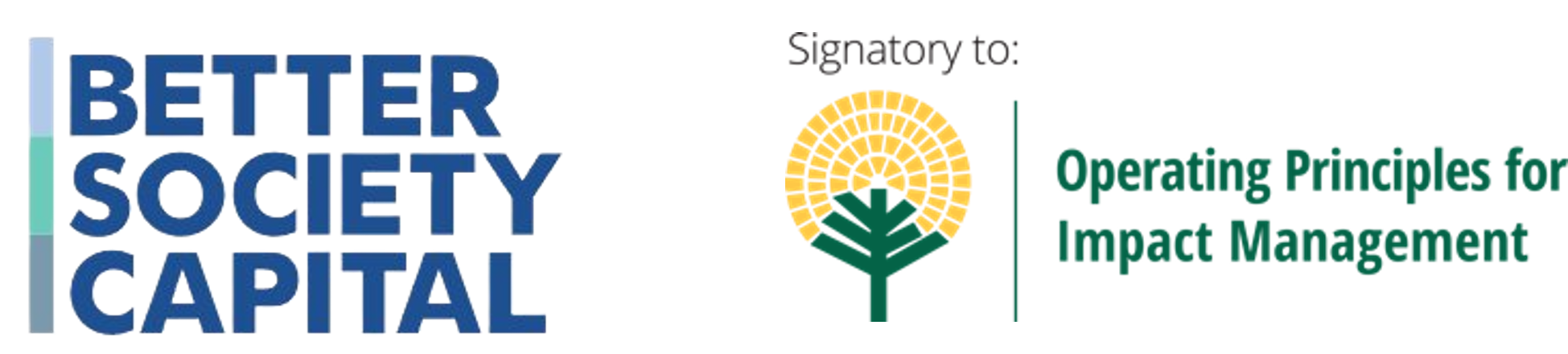 Better Society Capital Logo next to OPIM logo